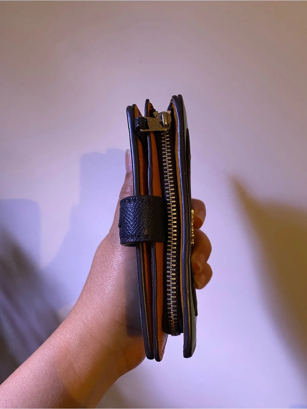 Coach Two-Tone Black and Green Leather Wallet